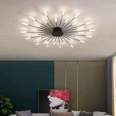 SkyLume LED Loftlampe – Moderne Design med Effektiv Belysning til Dit Hjem Sort 30W Diffus Bonusvis