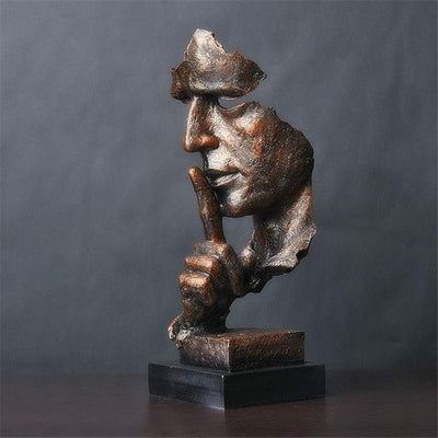 TranquilForm - Kreativ abstrakt stille mand statue til rolig refleksion Bonusvis