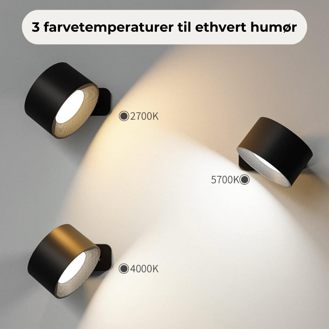 Flexilight | Trådløs genopladelig 360° væglampe Bonusvis