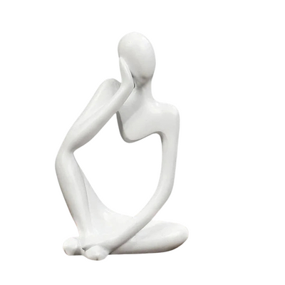 Elegance og Ro Statue – Dekorativ Resin Kunst til Dit Moderne Hjem Bonusvis
