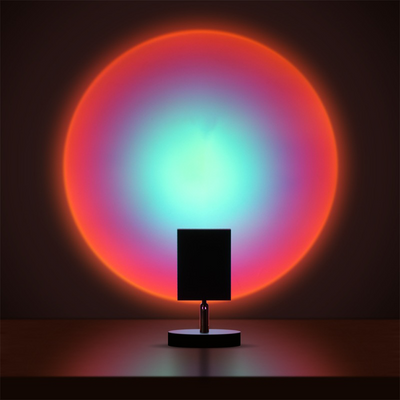 SunGlow Bordlampe – Retro Design med Blød Belysning og Elegant Atmosfære Blå Bonusvis