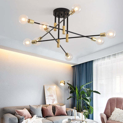 Valentina Moderne LED loftslampe Klar pære - varmt lys 8 lys Bonusvis