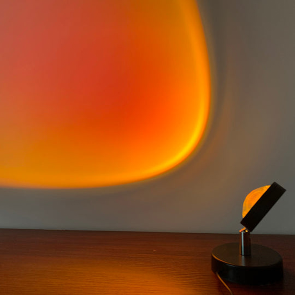 SunGlow Bordlampe – Retro Design med Blød Belysning og Elegant Atmosfære Bonusvis