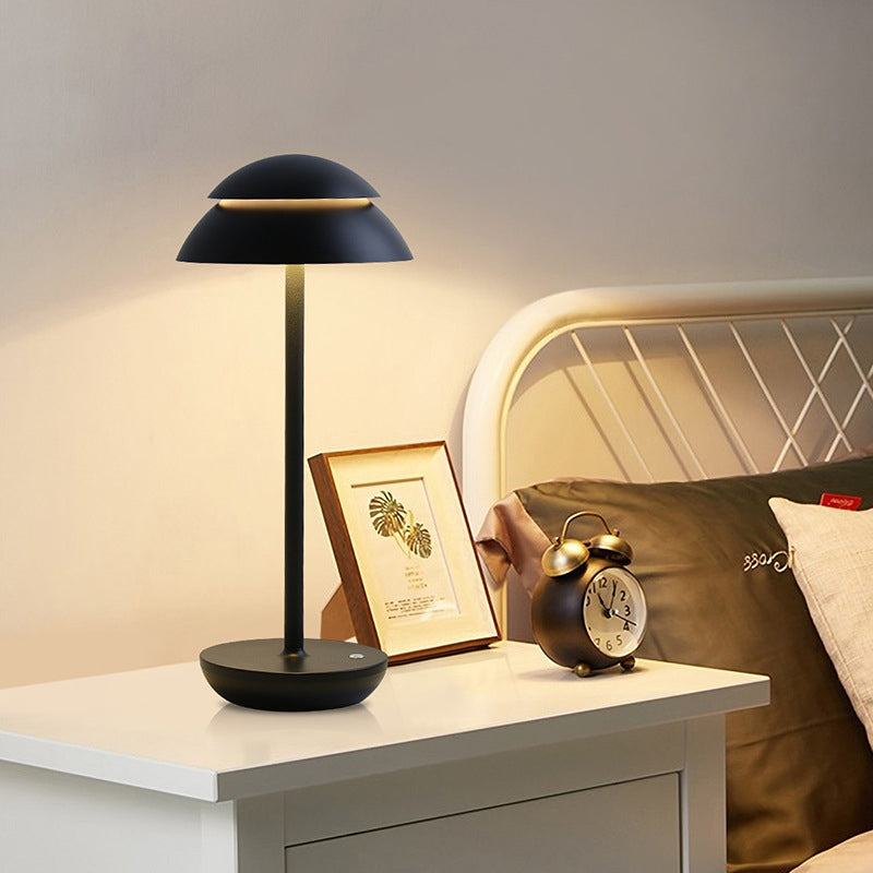 LumiFree Trådløs Bordlampe – LED Belysning med Genopladeligt Batteri Sort Bonusvis