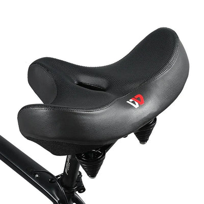 CycloComfort Ekstra-Large Cykelsadel – Ergonomisk Design med Tyk Stødabsorbering Bonusvis