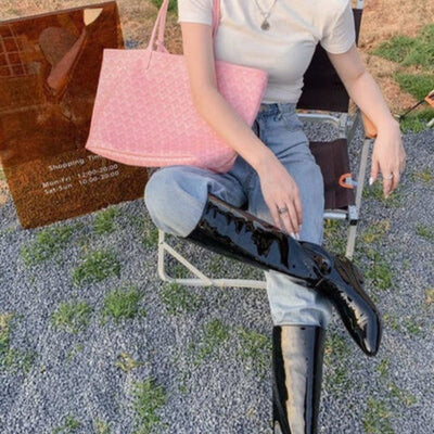 ElegantShopper Taske – Stilfuld og Praktisk til Arbejde, Shopping og Hverdag Lyserød Bonusvis