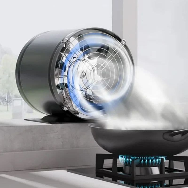 Venturox Udsugningsventilator – Støjsvag Ventilation med Kobbermotor og Metalkabinet, Flere Størrelser og Luftvolumener Sort Bonusvis