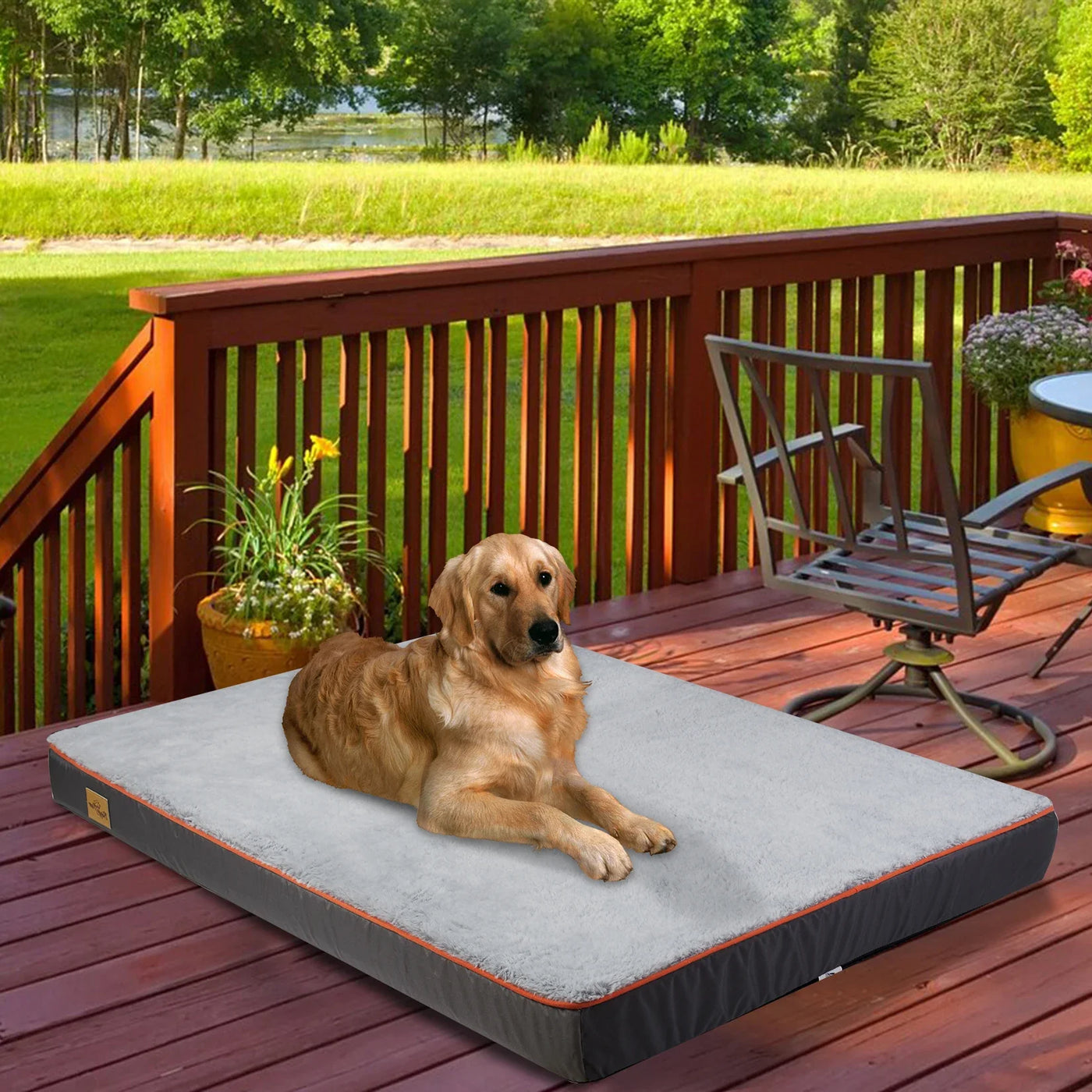 Ortopædisk Hundeseng i Memory Foam – Komfortabel, Åndbar og Maskinvaskbar Liggeplads til Hunde i Alle Størrelser Bonusvis