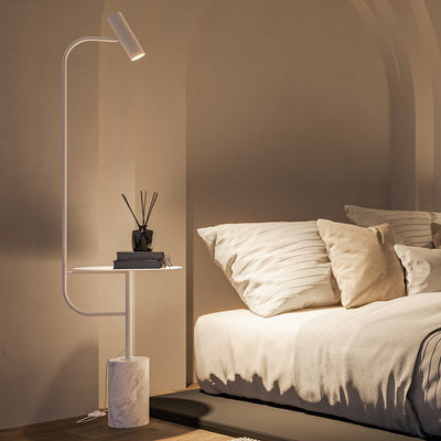 LumiMarble LED Gulvlampe – Moderne Design med Marmor og Justerbar Lys Hvid Bonusvis