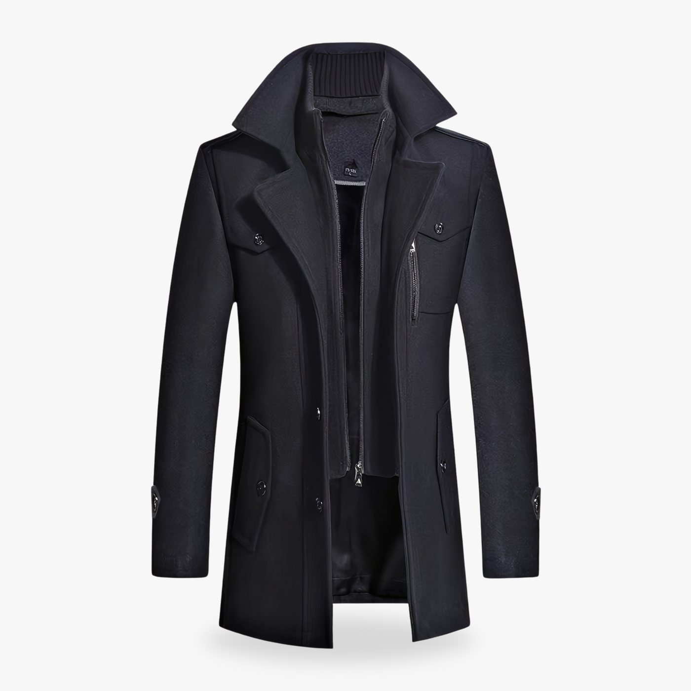 Robert Herre Manteau – Elegant og Praktisk Vinterfrakke Sort Bonusvis