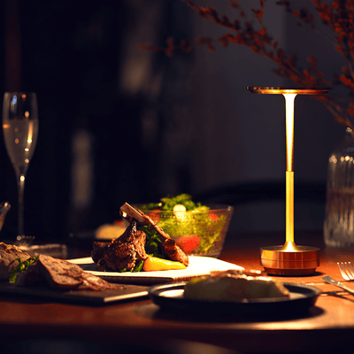 LumiGlow - Trådløs dæmpbar LED-bordlampe i luksuriøst design Bonusvis