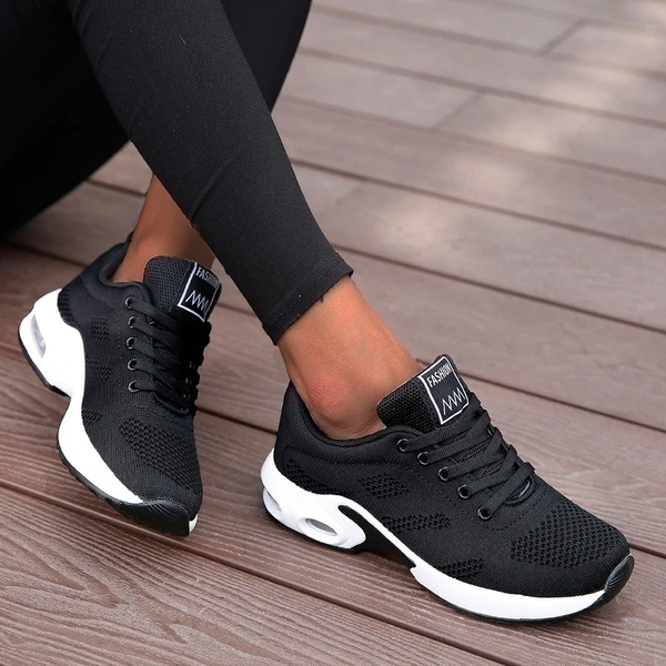 Walkers Sporty Sneakers – Komfort og Støtte til Løbende Livsstil Sort Bonusvis