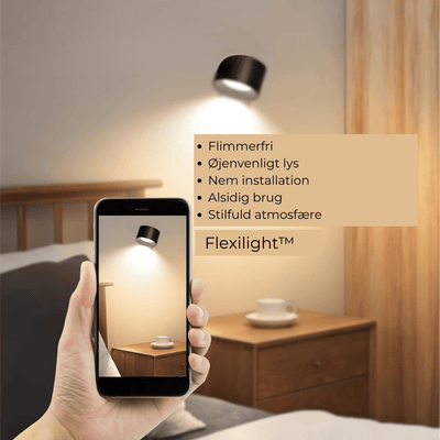 Flexilight | Trådløs genopladelig 360° væglampe Bonusvis