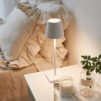Luxalight | Luksus Trådløs Bordlampe Grå Bonusvis