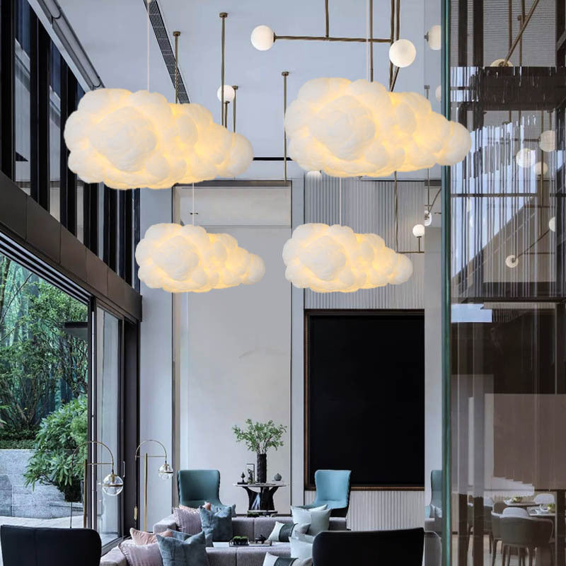 Moderne Hvid Pendel – Elegant Dobbelte Abat-Jour til Dit Hjem Bonusvis
