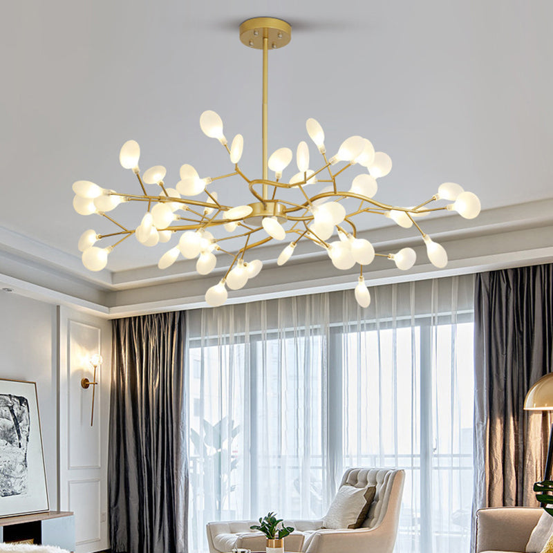 LumiFlare - Elegant forgrenet LED-lysekrone med ildflueeffekt Bonusvis