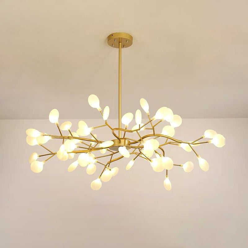 LumiFlare - Elegant forgrenet LED-lysekrone med ildflueeffekt Bonusvis