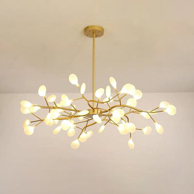LumiFlare - Elegant forgrenet LED-lysekrone med ildflueeffekt Bonusvis