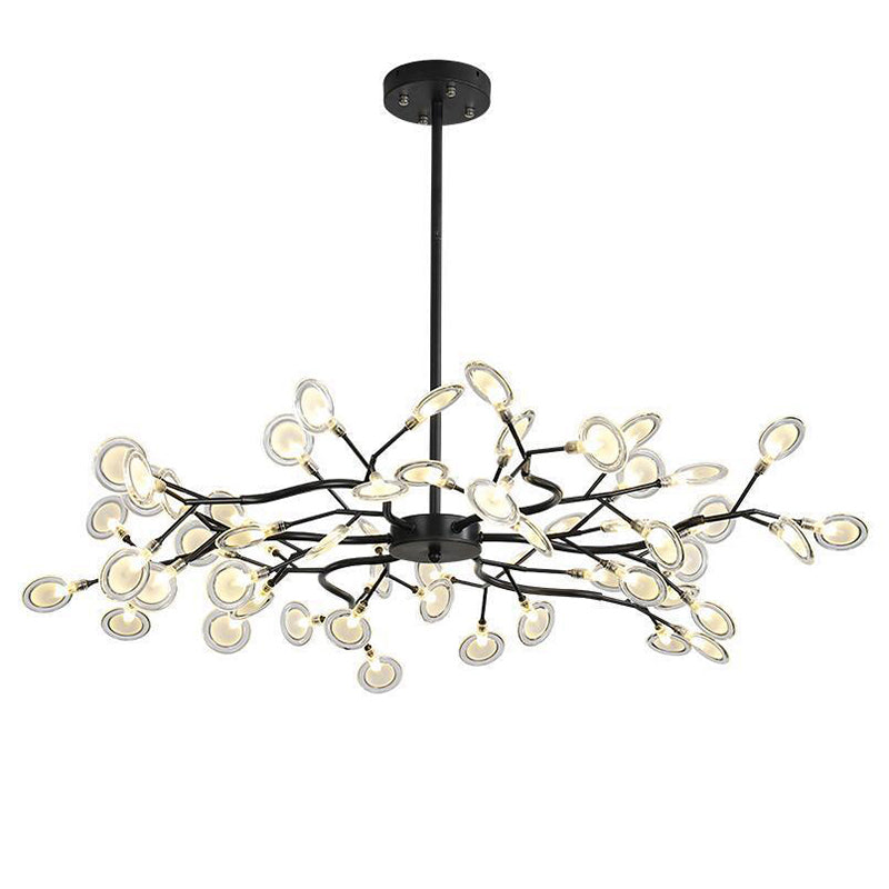 LumiFlare - Elegant forgrenet LED-lysekrone med ildflueeffekt Bonusvis
