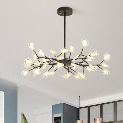 LumiFlare - Elegant forgrenet LED-lysekrone med ildflueeffekt Bonusvis