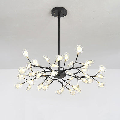 LumiFlare - Elegant forgrenet LED-lysekrone med ildflueeffekt Bonusvis