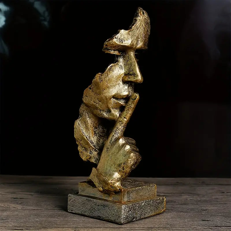 TranquilForm - Kreativ abstrakt stille mand statue til rolig refleksion Bonusvis