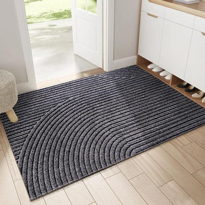 ScandiStep Dørmåtte – Stilfuldt Nordisk Design med Skridsikker Bund Grå Bonusvis