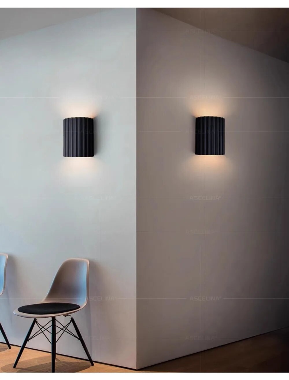 GleamEdge | Kunstnerisk LED-Glød & Stilfuld Harpiks Væglampe Bonusvis