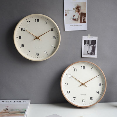 Skandinavisk Minimalistisk Vægur i Træ – Tidløs Elegance og Stille Funktion Bonusvis