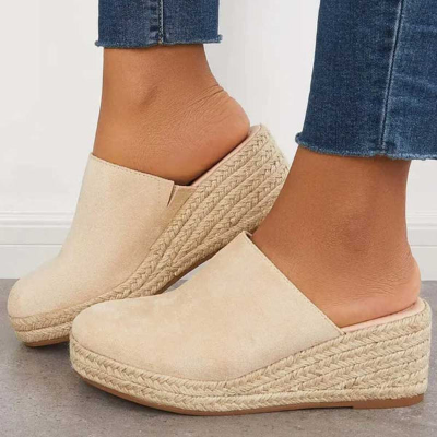 Winifred Comfy Wedge Sandaler – Tidløs Komfort og Elegance Beige Bonusvis