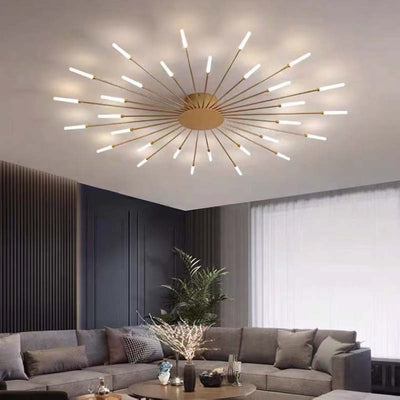 SkyLume LED Loftlampe – Moderne Design med Effektiv Belysning til Dit Hjem Guld 30W Diffus Bonusvis