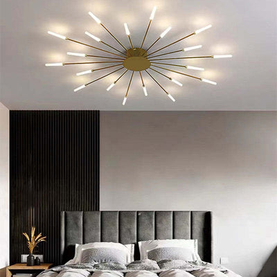 SkyLume LED Loftlampe – Moderne Design med Effektiv Belysning til Dit Hjem Guld 20W Diffus Bonusvis