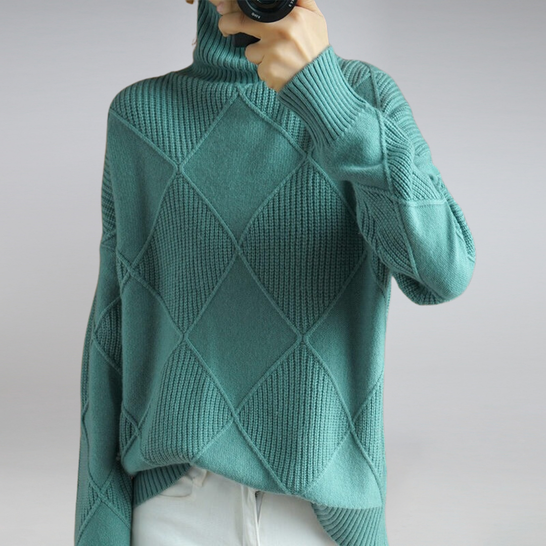 Cachemire Pullover med Rullekrave – Luksus og Elegance til Hverdagen Bonusvis