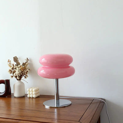 Italiensk Bauhaus Bordlampe Lyserød Bonusvis