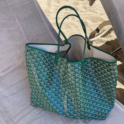 ElegantShopper Taske – Stilfuld og Praktisk til Arbejde, Shopping og Hverdag grøn Bonusvis