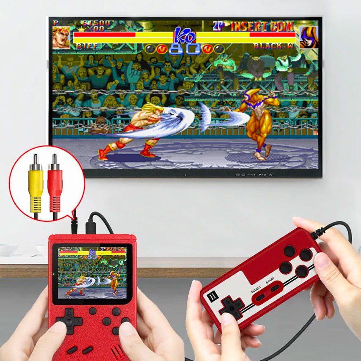 Retro Spilkonsol 400-i-1 – Klassiske Spil og Nostalgia i Din Hånd Bonusvis