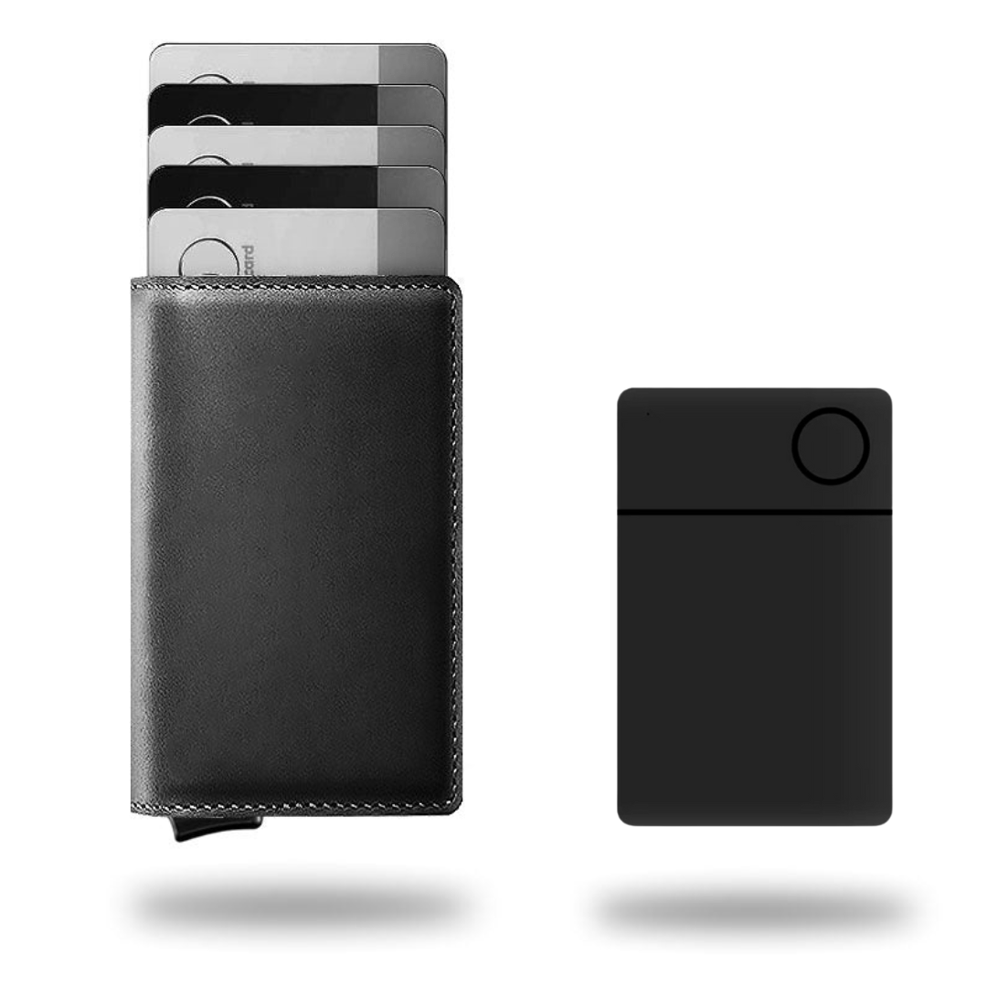 RFID Beskyttet Læderpung – Slankt Design med Høj Kapacitet og Sikkerhed Pakke til kortsporing (Apple) Bonusvis