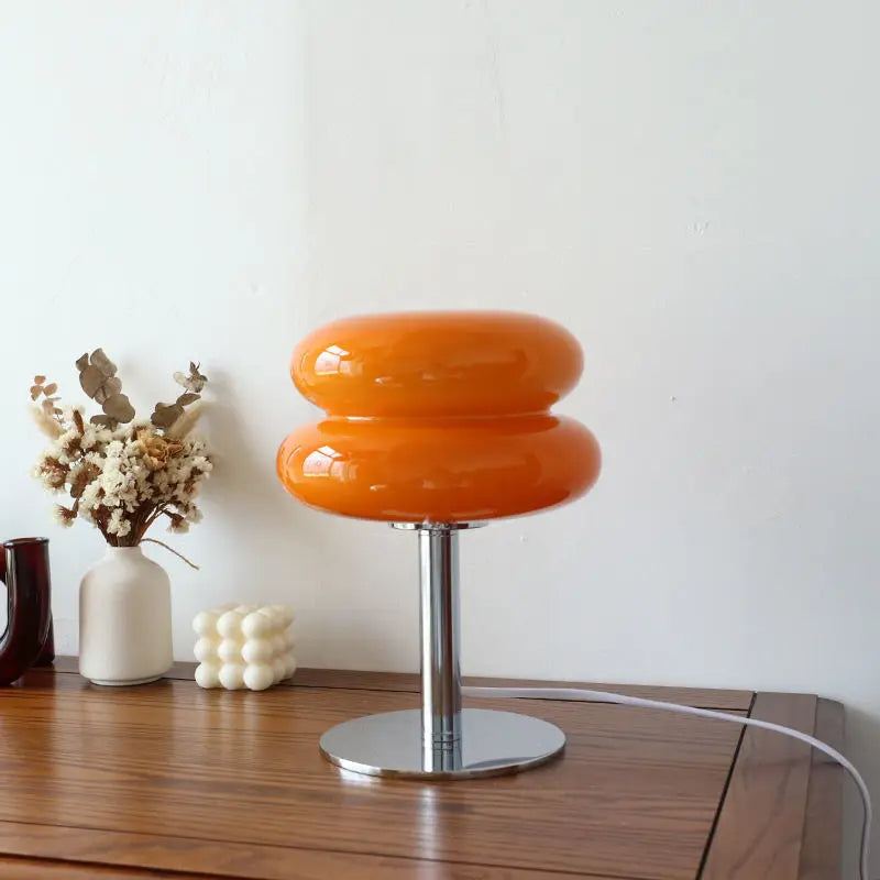 Italiensk Bauhaus Bordlampe Orange Bonusvis