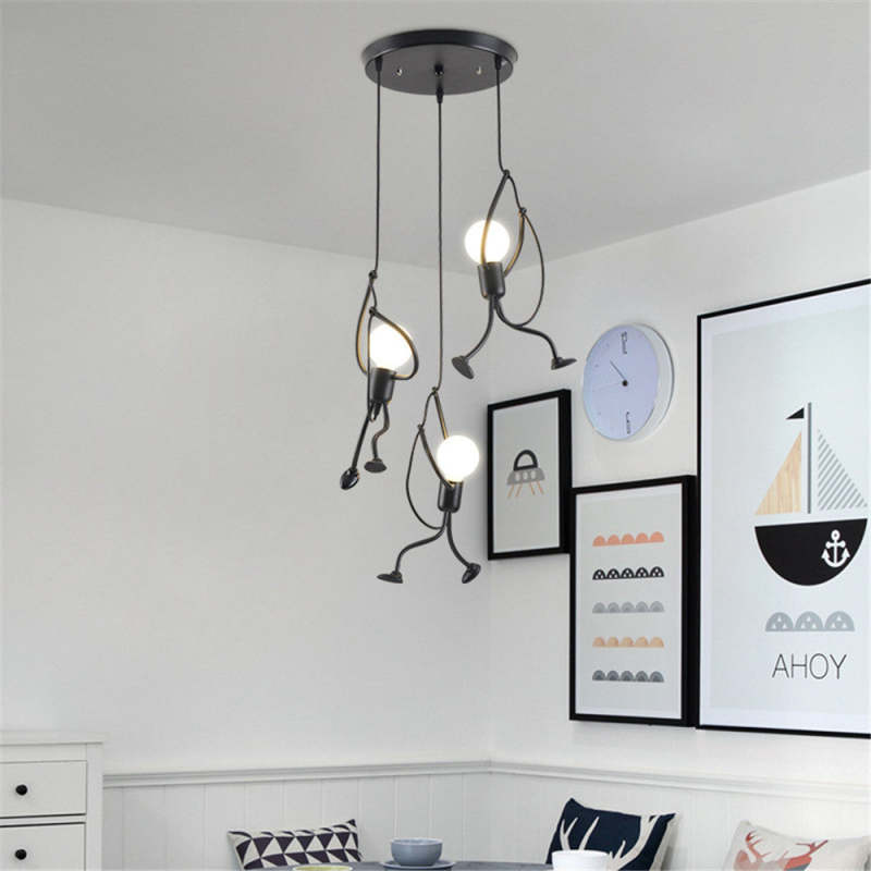 Retro Pendellampe i Metal – Justerbar og Original Belysning til Dit Hjem Bonusvis