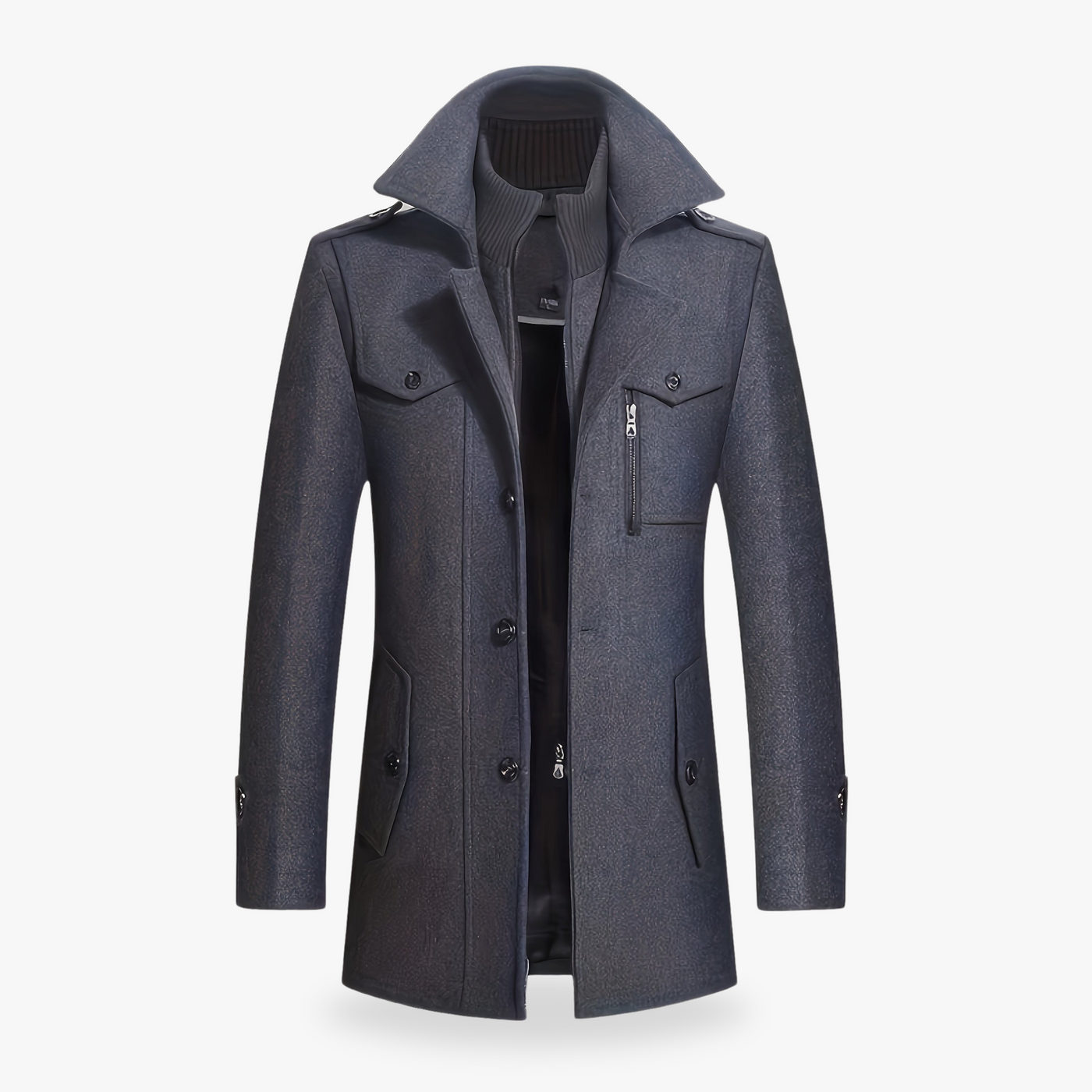 Robert Herre Manteau – Elegant og Praktisk Vinterfrakke Grå Bonusvis