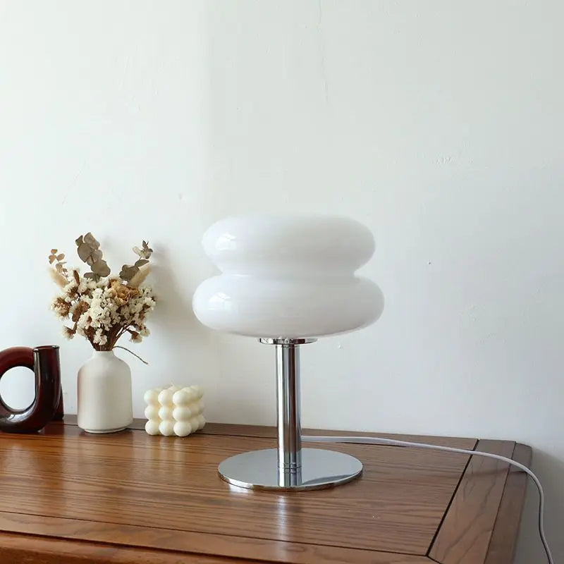 Italiensk Bauhaus Bordlampe Hvid Bonusvis