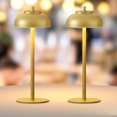 DazzleLite | Trådløs & Berøringskontrolleret Bordlampe Guld Bonusvis
