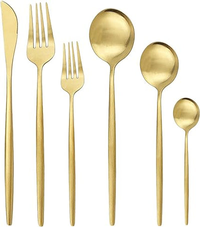 Minimalistisk Bestiksæt – 36 Delig Stålbestik til Hjemmet og Specielle Anledninger Bonusvis