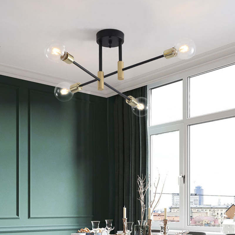 Valentina Moderne LED loftslampe Klar pære - varmt lys 4 lys Bonusvis