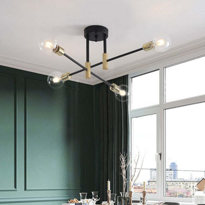 Valentina Moderne LED loftslampe Klar pære - varmt lys 4 lys Bonusvis