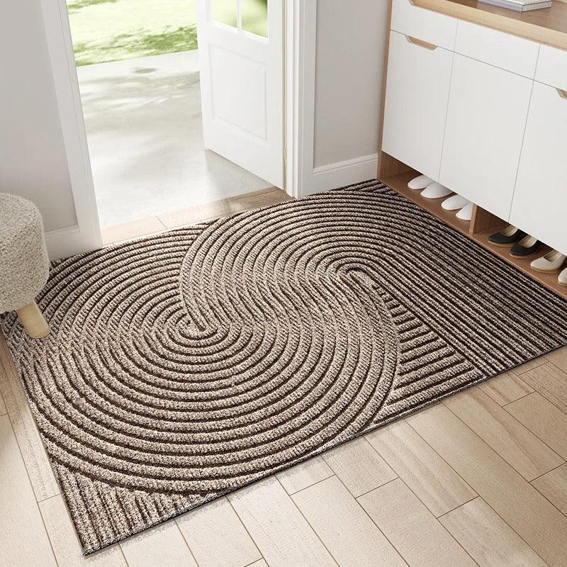 ScandiStep Dørmåtte – Stilfuldt Nordisk Design med Skridsikker Bund Khaki Bonusvis