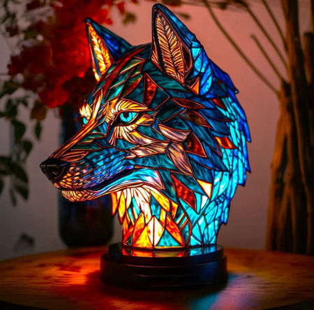 GlassGlow | Premium & Elegant Glas Dyr Lampe Ulvehoved Bonusvis