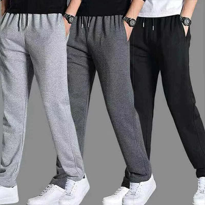 UrbanSoft Herre Joggers – Bløde Bomuldsbukser med Elastisk Talje, Snøre og Lommer til Hverdag og Sport Bonusvis