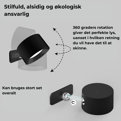 Flexilight | Trådløs genopladelig 360° væglampe Bonusvis