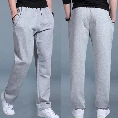 UrbanSoft Herre Joggers – Bløde Bomuldsbukser med Elastisk Talje, Snøre og Lommer til Hverdag og Sport Bonusvis